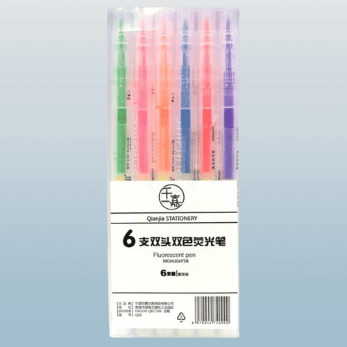 本色原品_雙頭螢光筆（6支/7色）